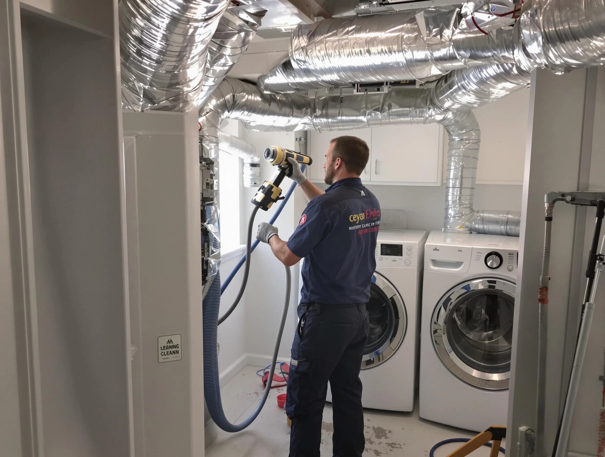 Jeannette Dryer Vent Cleaning specialist using advanced equipment for thorough duct cleaning in Jeannette