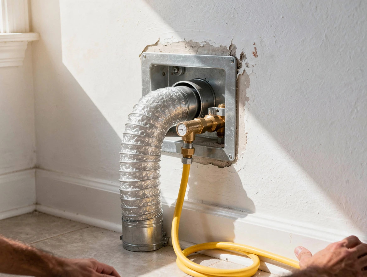 Jeannette Dryer Vent Cleaning certified technician performing specialized gas dryer vent cleaning in Jeannette